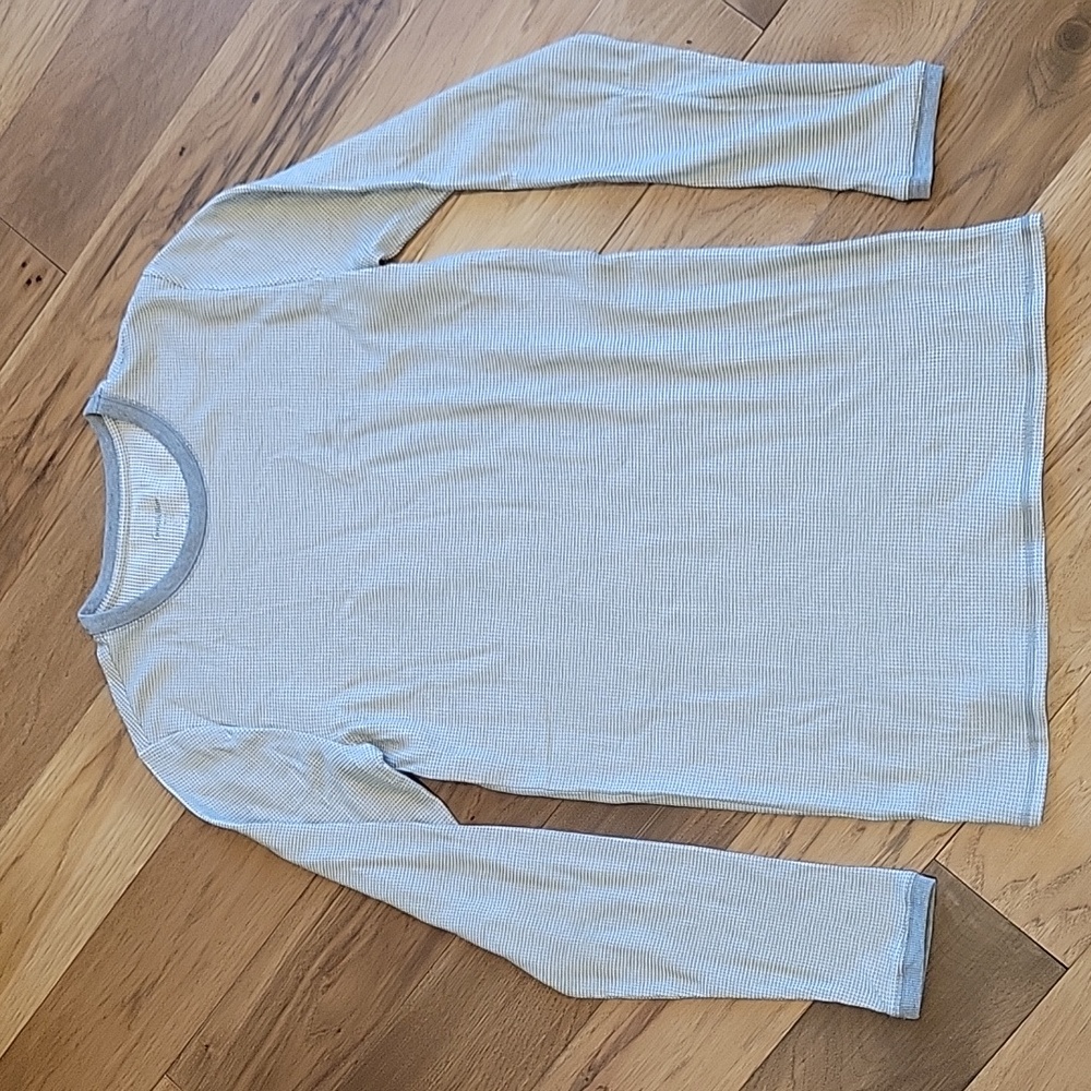 NWOT Goodfellow & Co Light Grey Waffle Thermal Shirt - Size L Tall